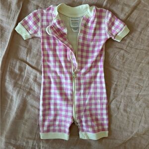 Hanna Andersson Kids Pajamas in Pink and Cream Checkered